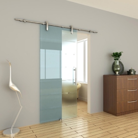 Cửa Lùa Kính Cường Lực 1 Cánh