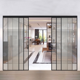 Cửa Lùa Trượt 6 Cánh Nhôm Slim